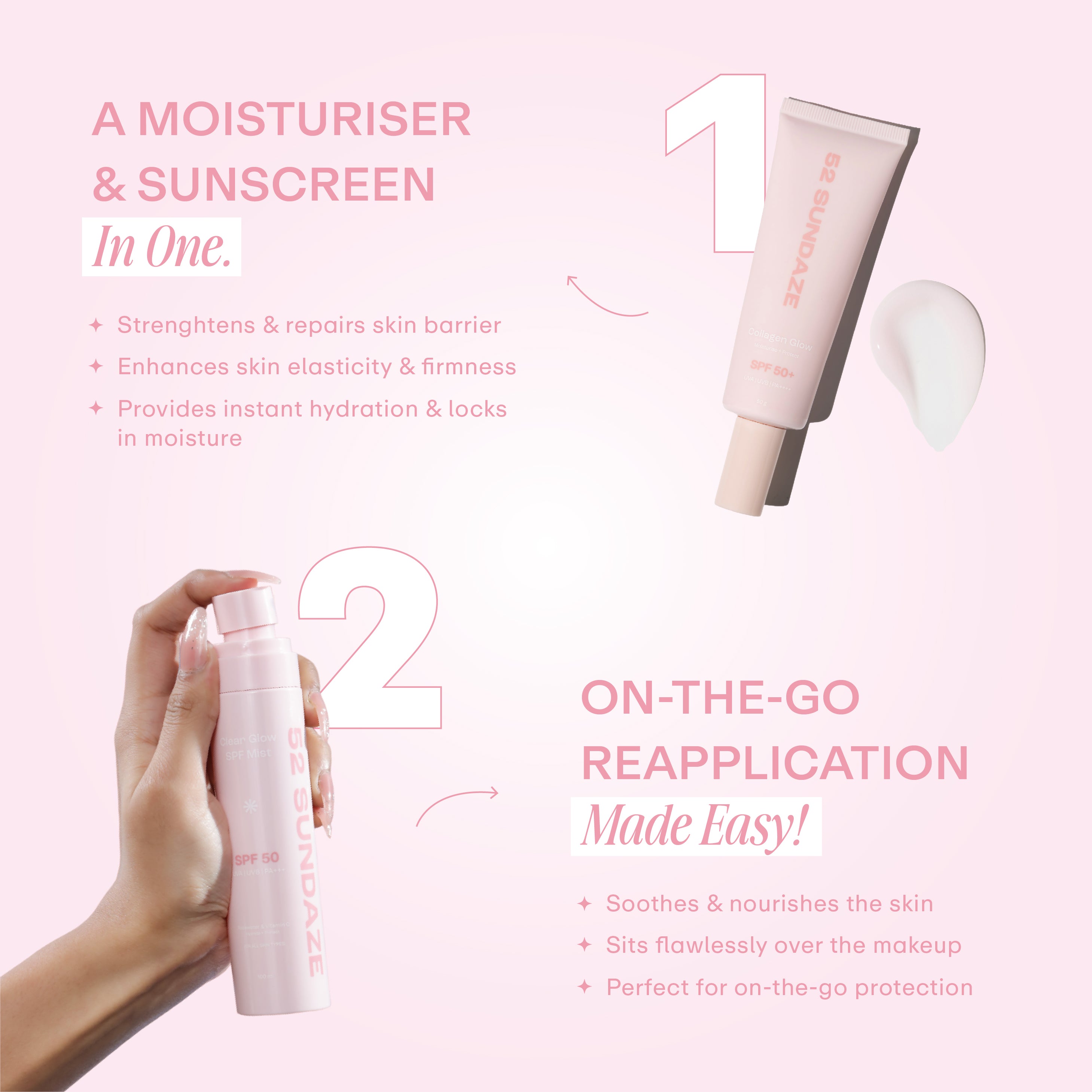 SPF Glow Kit - Base + Reapplication - 52 Sundaze